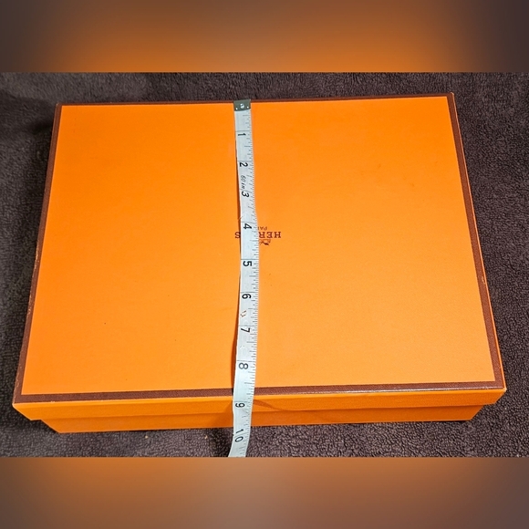 Hermes Empty Box Orange Large Gift Storage Travel Display Replacement Shopping - Picture 12 of 13